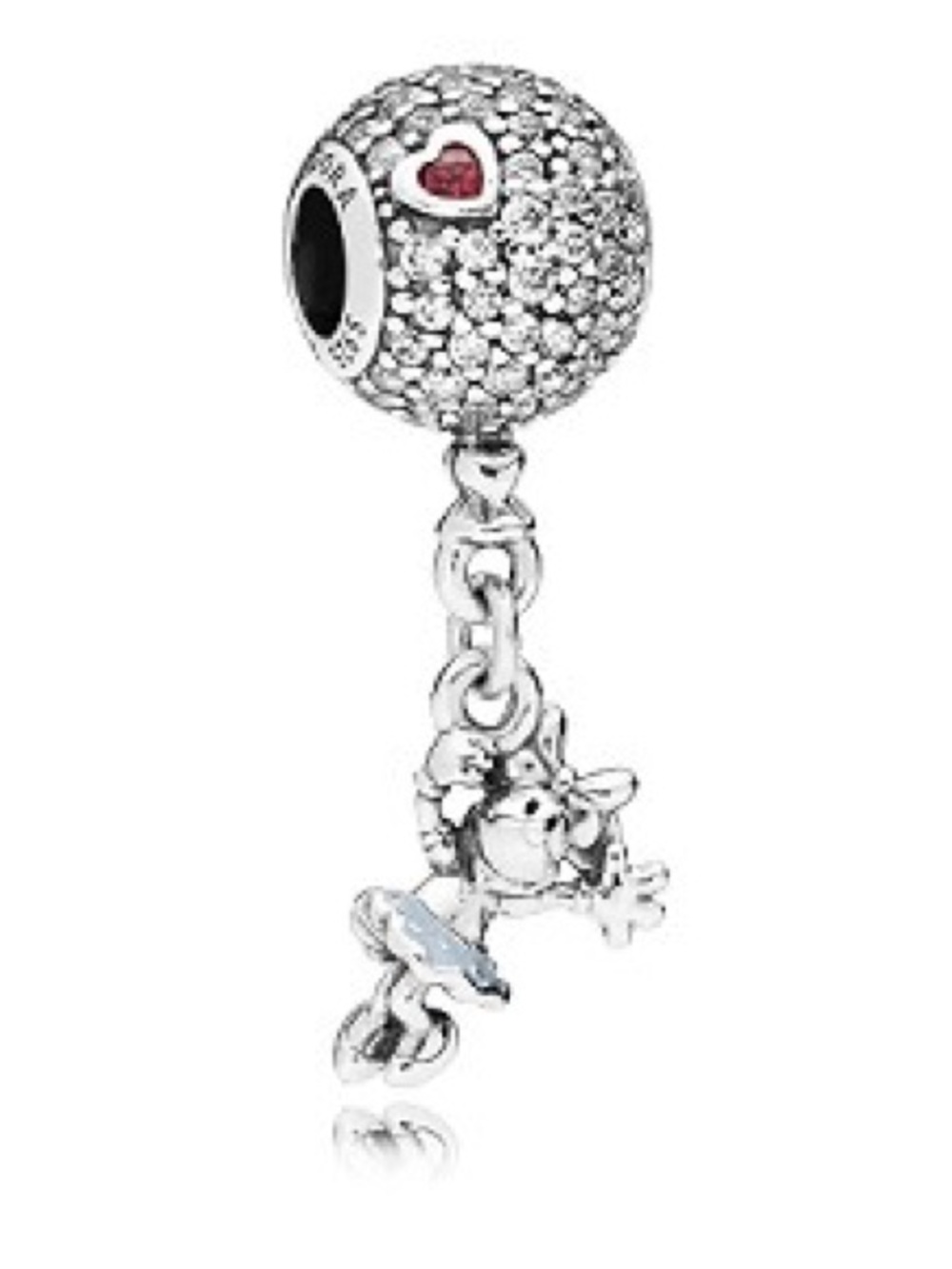 Pandora Disney Floating Minnie Pave Dangle Charm